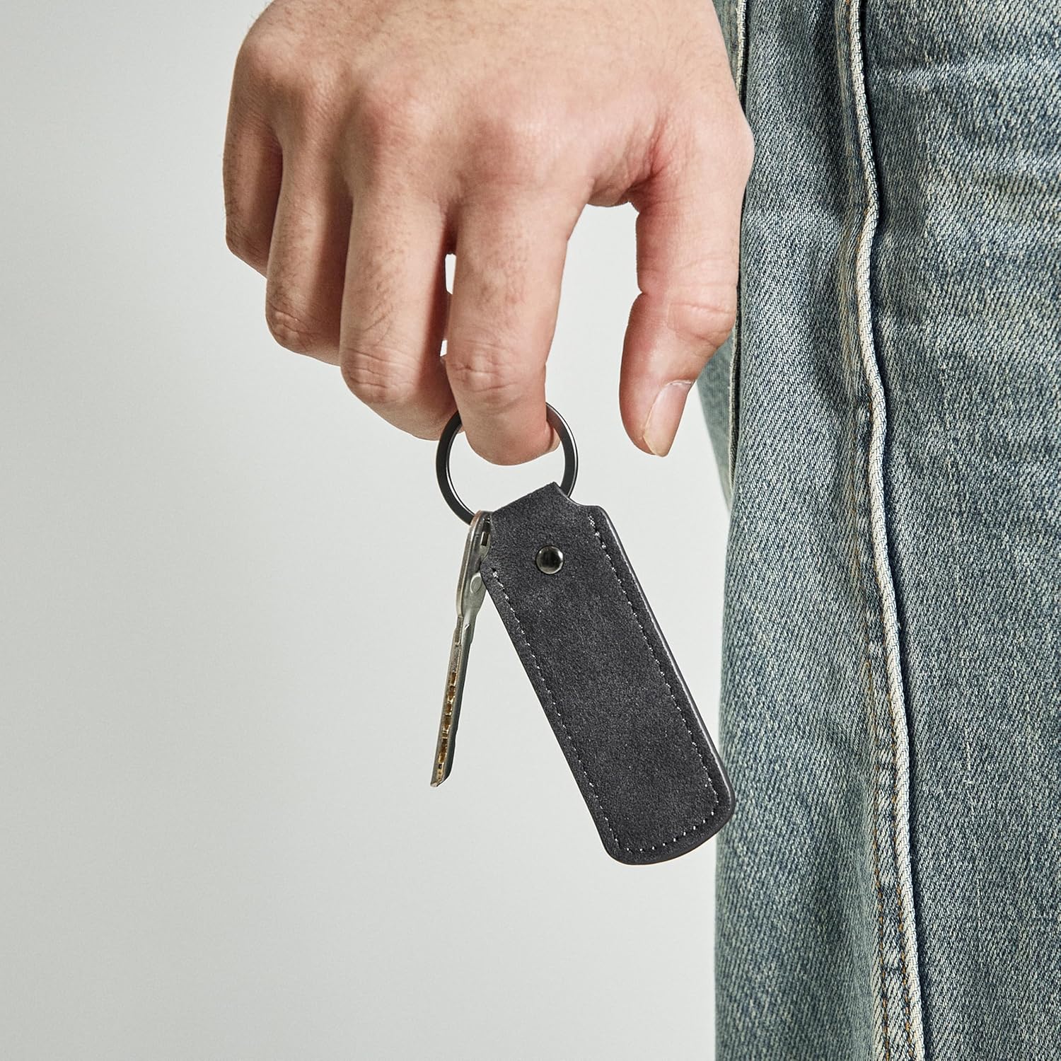 Alcantara Keychain - Space Grey